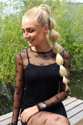 Isa Ls Lace Blouse | Black Bow