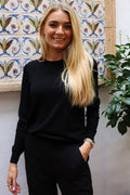 Vivi Ls Pullover | Black