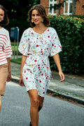 Mele Dress 206077 | Brilliant White Hot Coral
