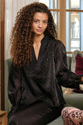 Amara Bedazzled Blouse | Black
