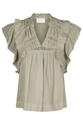 Jayla S Voile Top 159881 | Smoke Green