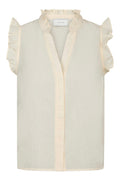 Siona Linen Top | Light Yellow