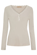 Calista Ls Tee | Beige