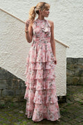 Marli Flower Chiffon Dress | Rose | Kjole fra Neo Noir