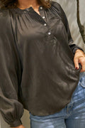Kirsty Structure Blouse | Brown