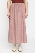Srebbi Midi Skirt |  Brandy Brown