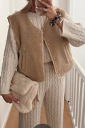 Teddy Vest | Beige