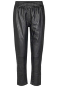 Shiloh Crop Leather Pant | Black