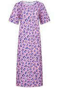 Alma Tshirt Dress | Pink Purple Flower