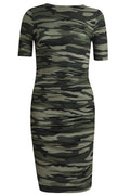 Alma Ss Turn Dress | Dusty Camo