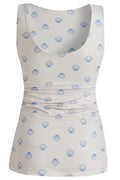 Alma Turn Top | Ivory Cobolt Shell
