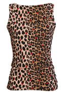 Alma Turn Top | Lux Leo Red Heart