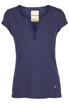 Mos Mosh - T-shirt - Troy Tee SS (Navy)