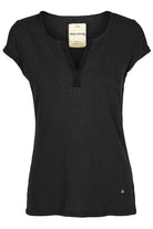 Mos Mosh - T-shirt - Troy Tee SS (Sort)