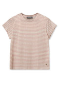 Nan O-Ss Stripe Tee  | Rose Smoke