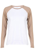 Ulla Ls Raglan Tshirt | Sand White