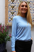 Vivi Ls Pullover | Light Blue