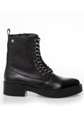 New Rock Patent Boot |  Black Silver