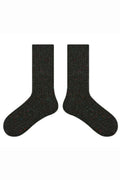 Beate Socks | Black Melange