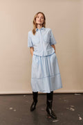 Fadumasz Skirt | Cashmere Blue