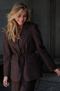 Jemmie Melange Blazer | Brown Melange