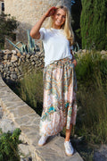 Hope Long Skirt | Creme Scarf