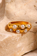 Trypop Pearl Ring | Gold
