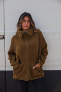 Bamie Teddy Zip |  Misty Olive