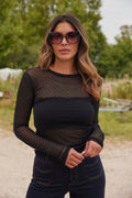 Nola Mesh | Black Dot