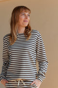 Tini Stripe Sweat | C Hot Fudge Combi