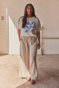 Striped Pants P9938 | Cream
