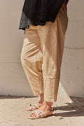 Cropped Pants Fy016  | Beige