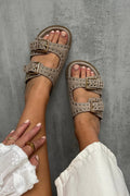 As Summer Suede Slippers | Camel