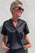 Indio Top  | Solid Leo Black
