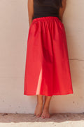 Skirt Fy029  | Light Red