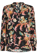 Manon Printed Blouse | Black