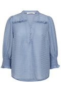 Charlie Frill Ss Shirt 35770 | Pale Blue