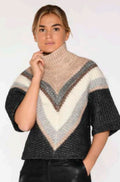 Lima Roll Neck Cape 54429 | Black