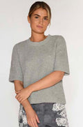 Shanne Knit T-Shirt 54405 | Steel