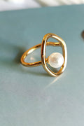 Pearl Blossom Ring | Gold