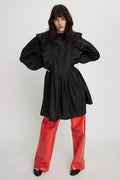 Short Dress With Ruffles |  Black