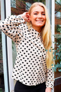 Flora Ls Blouse | Black Heart