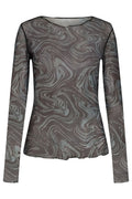 Mesh Top | Grey Twist