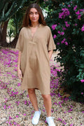 Line Tunic | Brown