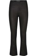 Sarah Læder Legging | Black