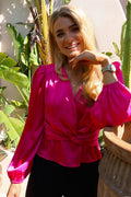 Tiki Ls Twist Blouse | Pink