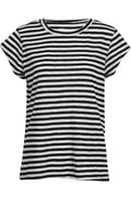 Ulla Stripe Tshirt | Black White Stripe