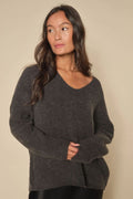 Thora V-Neck Knit  |  Phantom