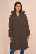Nova Square Down Coat | Slate Black