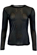 Annie Mesh Blouse | Black